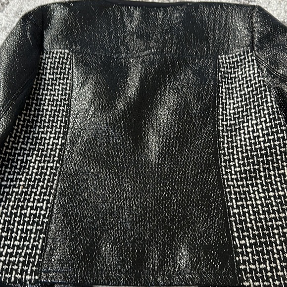 TORY BURCH Gorgeous Daria Patent Leather/Tweed Jacket~ size 4 - Picture 8 of 8